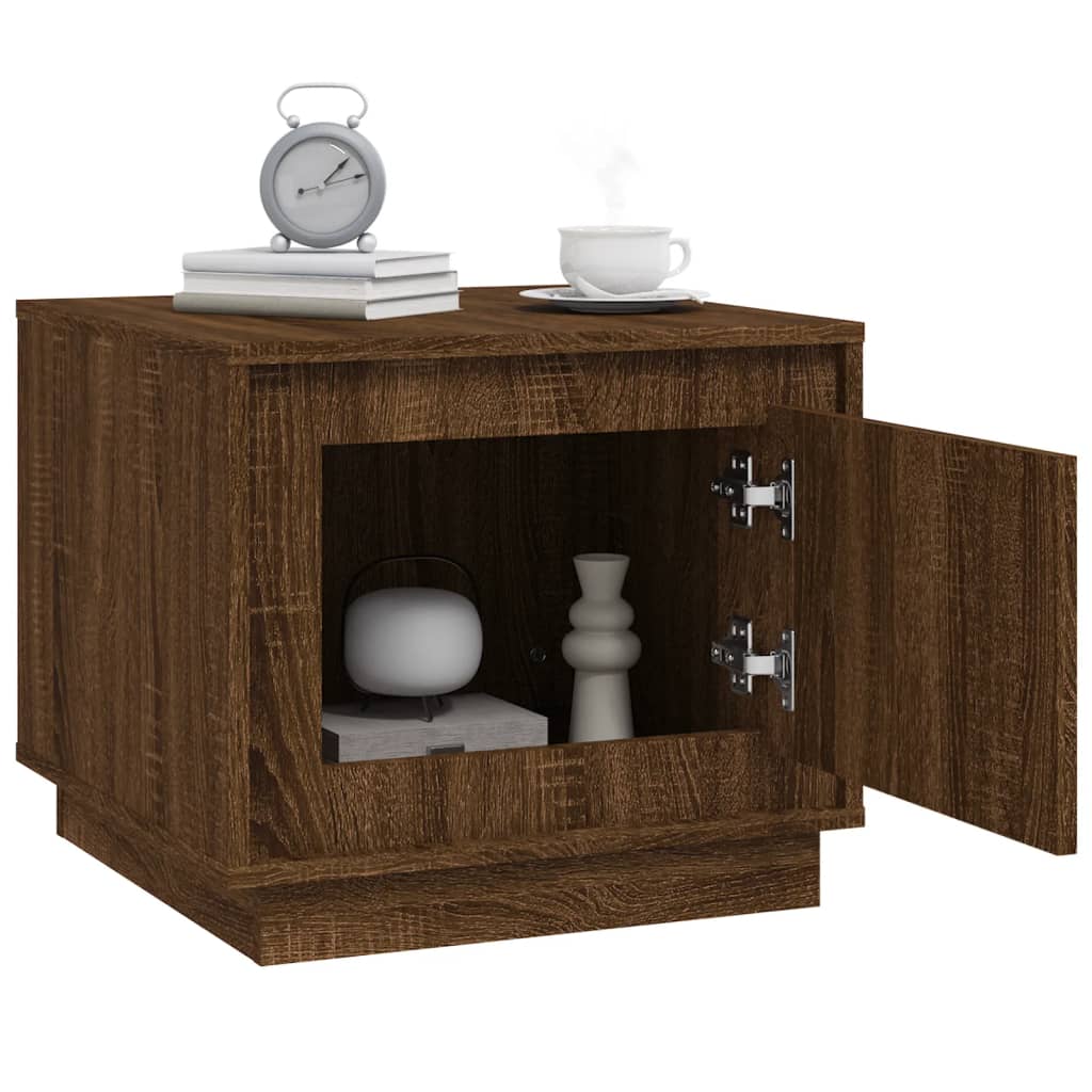 Tavolino da Salotto Rovere Marrone 51x50x44cm Legno Multistrato