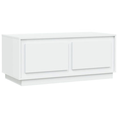 Tavolino da Salotto Bianco 102x50x44 cm in Legno Multistrato