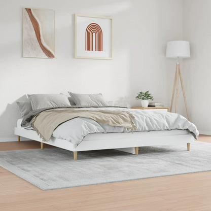 Giroletto senza Materasso Bianco 180x200 cm Legno Multistrato