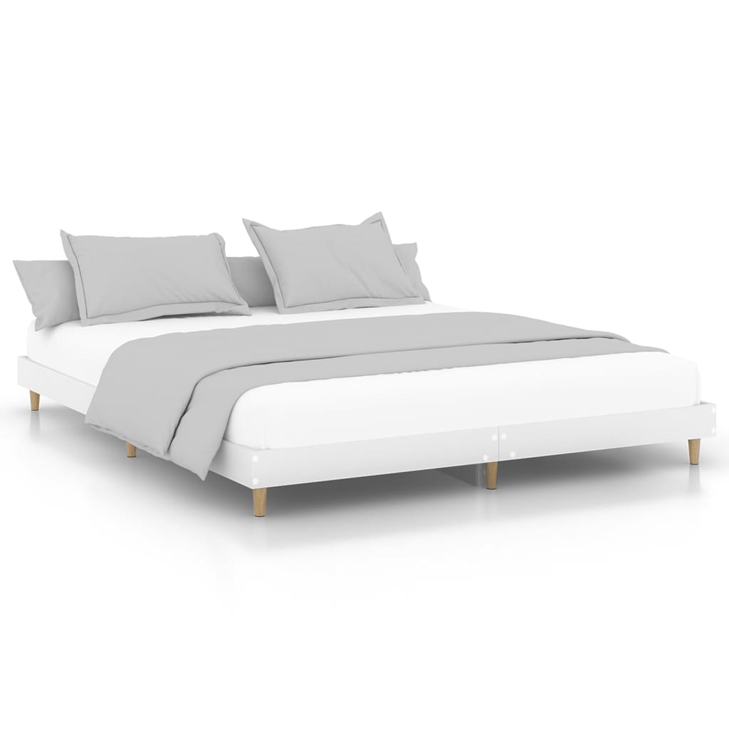 Giroletto senza Materasso Bianco 160x200cm in Legno Multistrato