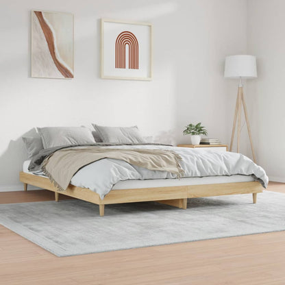 Giroletto senza Materasso Rovere Sonoma 160x200cm in Truciolato