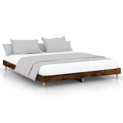 Giroletto senza Materasso Rovere Fumo 160x200 cm in Truciolato