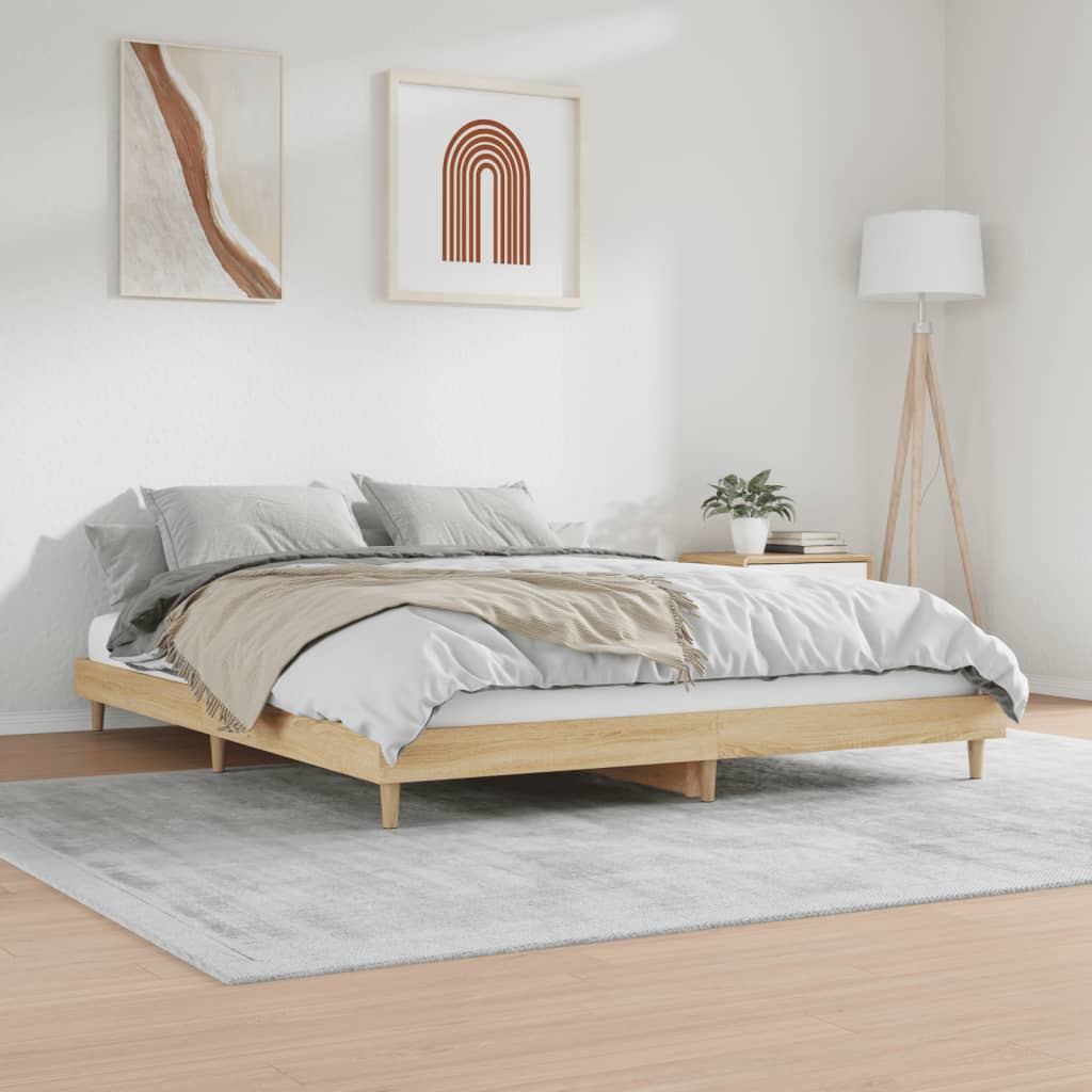 Giroletto senza Materasso Rovere Sonoma 150x200cm in Truciolato