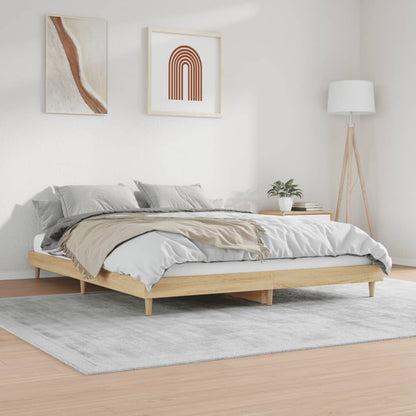 Giroletto senza Materasso Rovere Sonoma 150x200cm in Truciolato