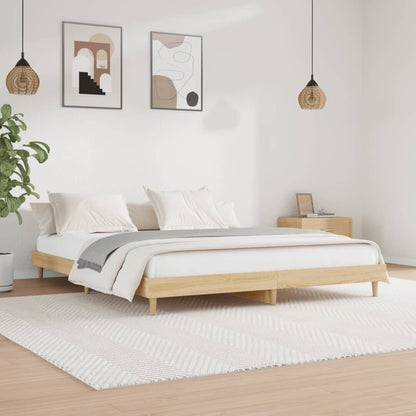 Giroletto senza Materasso Rovere Sonoma 150x200cm in Truciolato