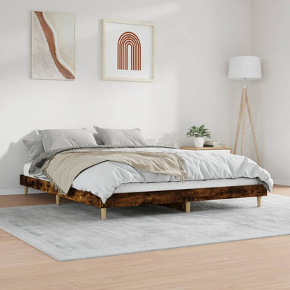 Giroletto senza Materasso Rovere Fumo 150x200 cm in Truciolato