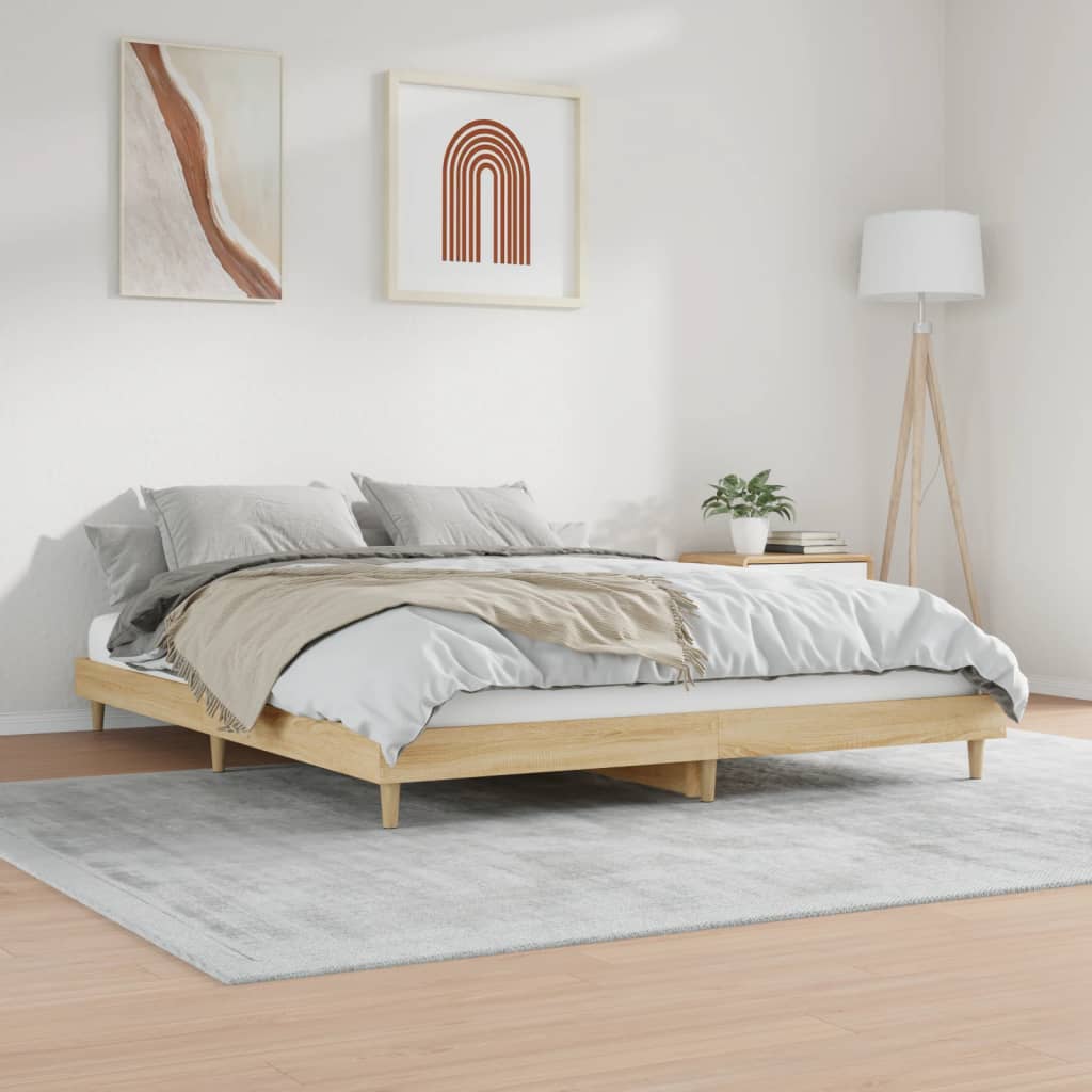Giroletto senza Materasso Rovere Sonoma 140x200cm in Truciolato