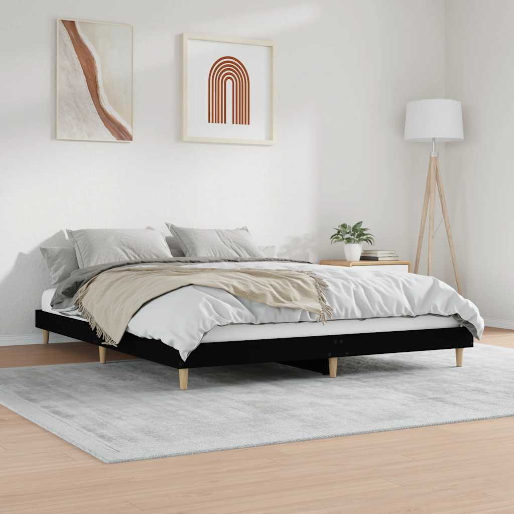 Giroletto Nero 120x200 cm in Legno Multistrato