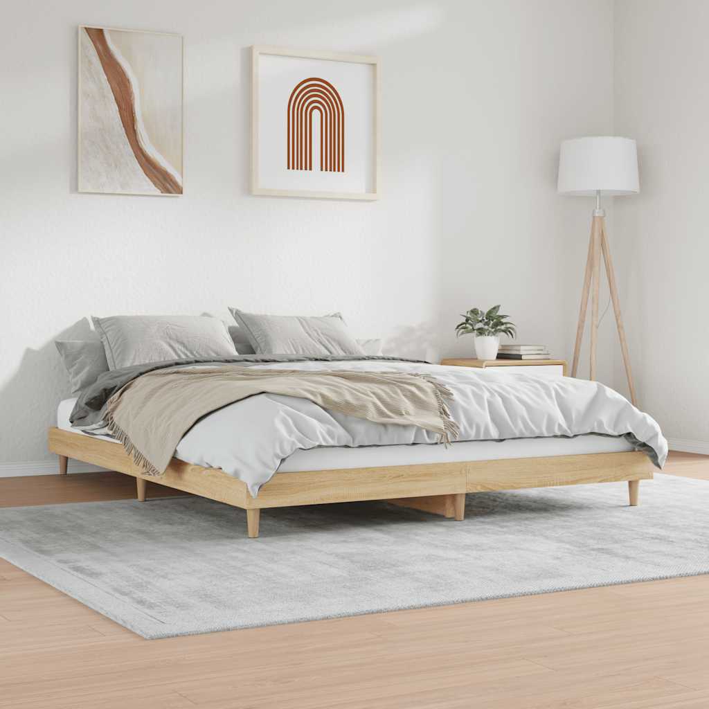 Giroletto senza Materasso Rovere Sonoma 120x200cm in Truciolato