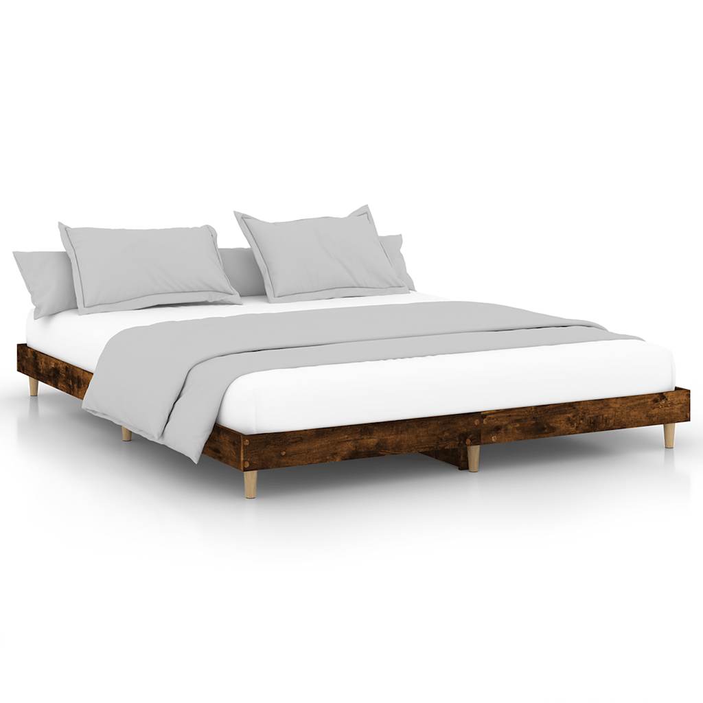 Giroletto senza Materasso Rovere Fumo 120x200 cm in Truciolato