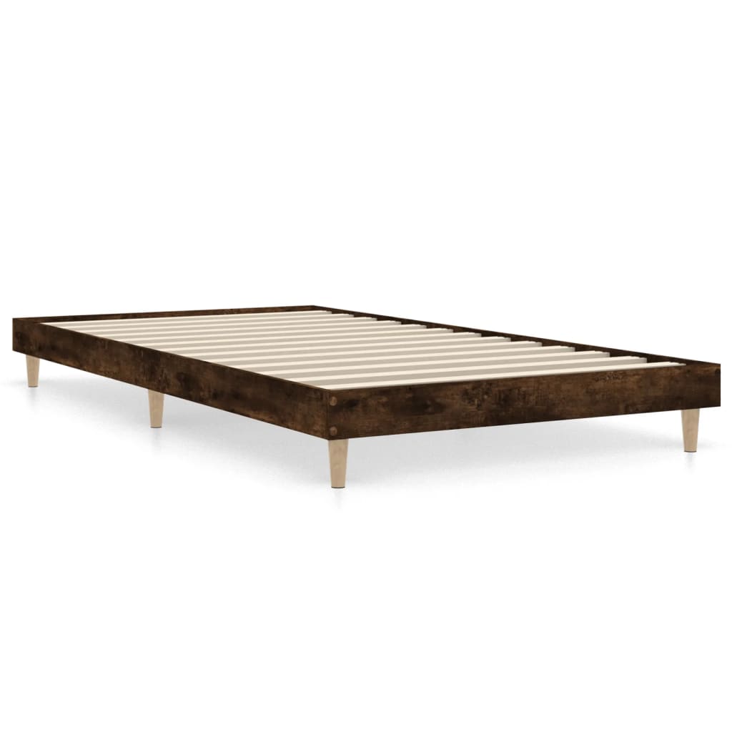 Giroletto senza Materasso Rovere Fumo 100x200 cm in Truciolato
