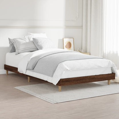 Giroletto senza Materasso Rovere Marrone 90x200cm in Truciolato