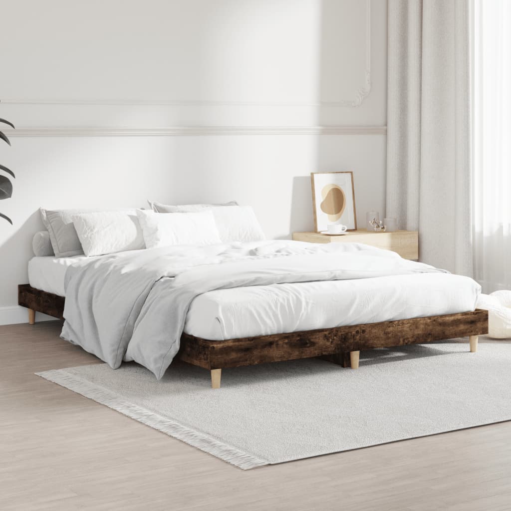Giroletto senza Materasso Rovere Fumo 140x190 cm in Truciolato