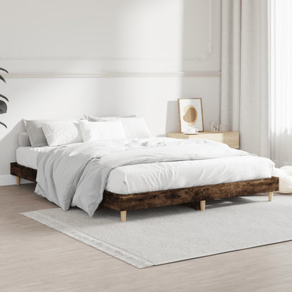 Giroletto senza Materasso Rovere Fumo 140x190 cm in Truciolato