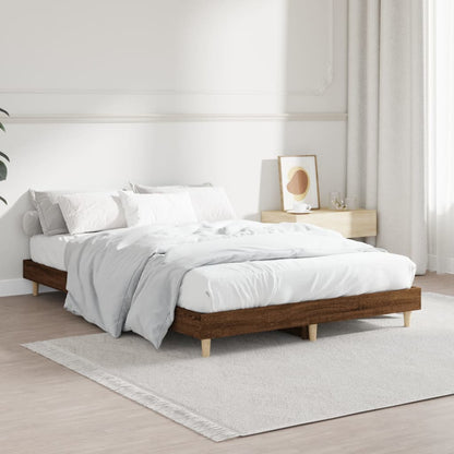 Giroletto senza Materasso Rovere Marrone 120x190 cm Truciolato