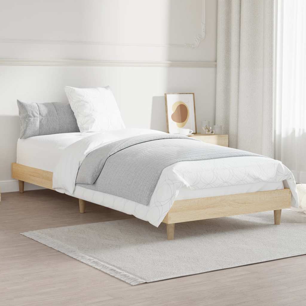 Giroletto senza Materasso Rovere Sonoma 75x190 cm in Truciolato