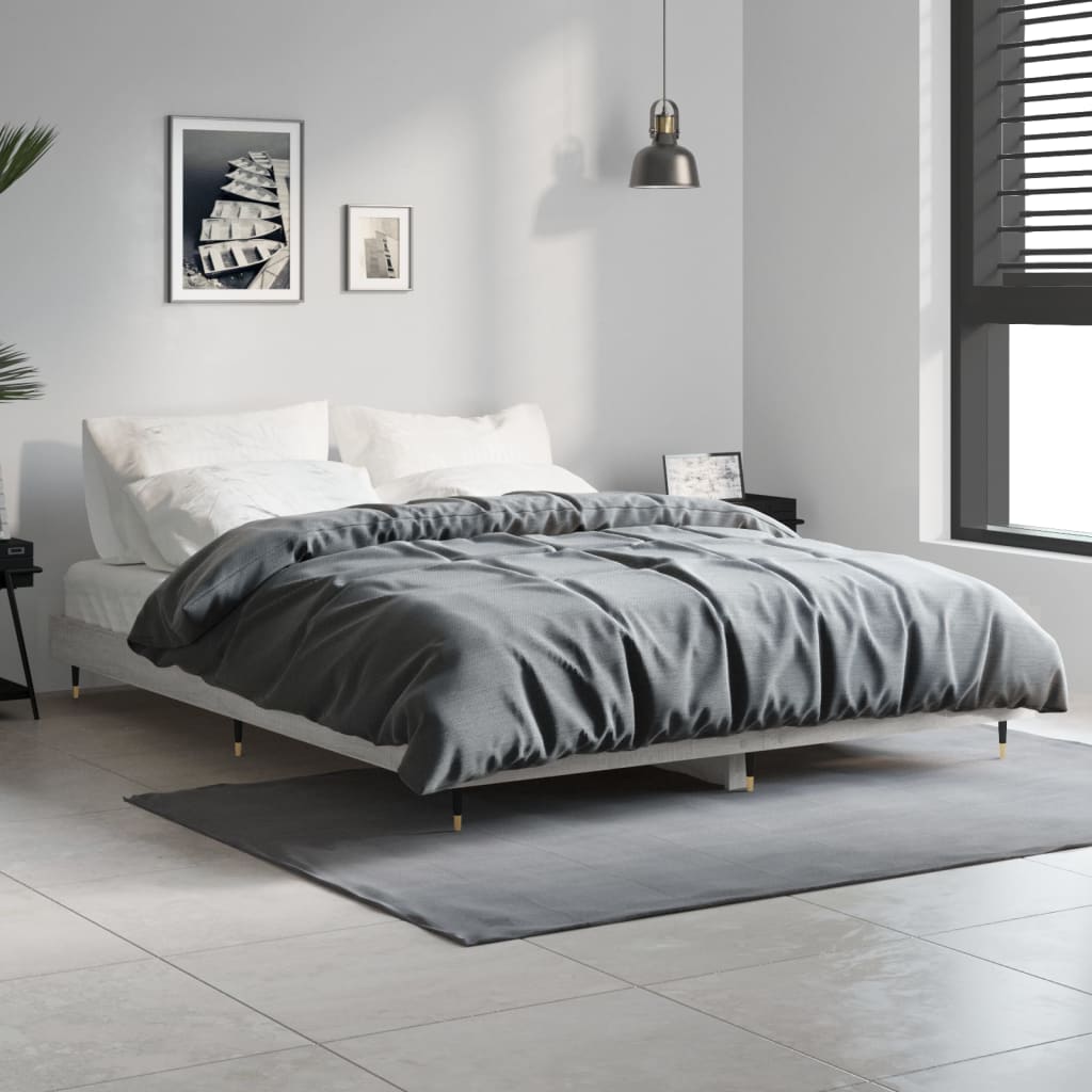Giroletto Grigio Sonoma 135x190 cm in Legno Multistrato