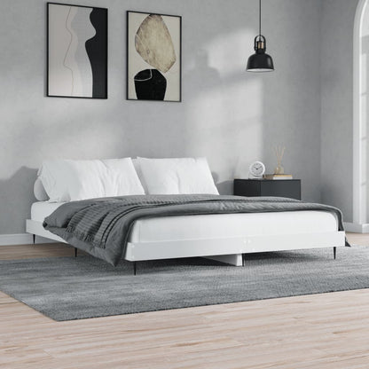 Giroletto senza Materasso Bianco 180x200 cm Legno Multistrato