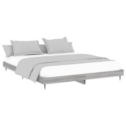Giroletto senza Materasso Grigio Sonoma 180x200 cm Truciolato