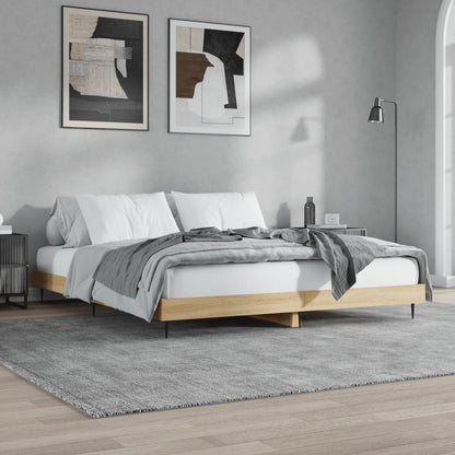 Giroletto senza Materasso Rovere Sonoma 150x200cm in Truciolato