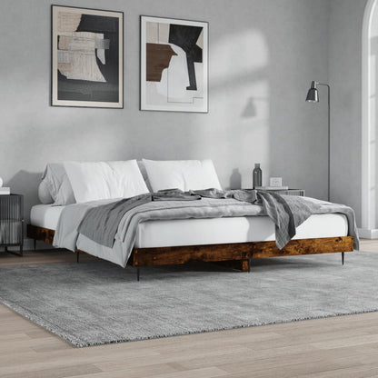 Giroletto senza Materasso Rovere Fumo 150x200 cm in Truciolato