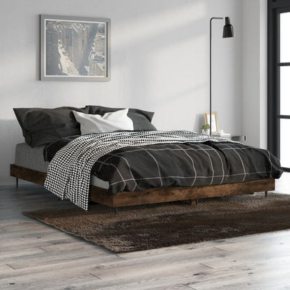Giroletto senza Materasso Rovere Fumo 140x190 cm in Truciolato