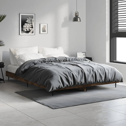 Giroletto senza Materasso Rovere Fumo 140x190 cm in Truciolato