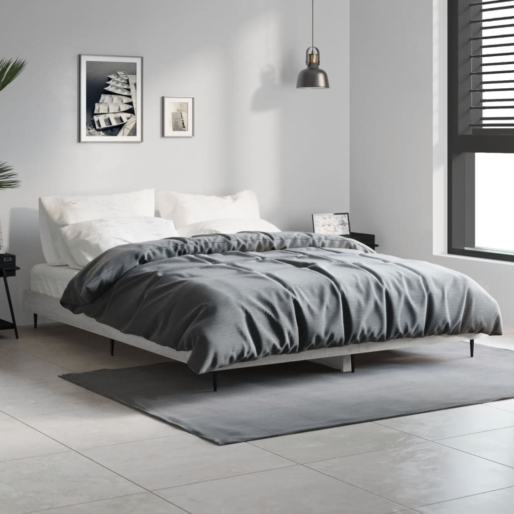 Giroletto Grigio Sonoma 135x190 cm in Legno Multistrato