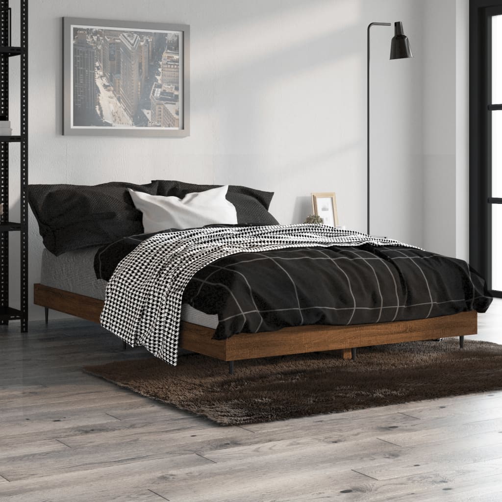 Giroletto senza Materasso Rovere Marrone 120x190 cm Truciolato