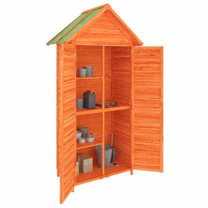 Rimessa da Giardino Marrone 89x52,5x175 cm Legno Massello Pino