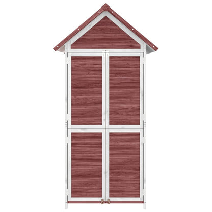 Rimessa da Giardino Moka 89x52,5x175 cm Legno Massello di Pino