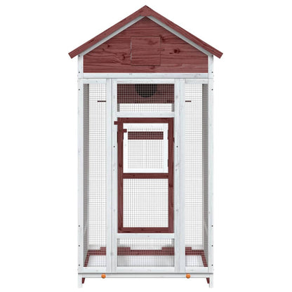 Casetta per Uccelli Moka 91,5x53x170 cm Legno Massello Pino