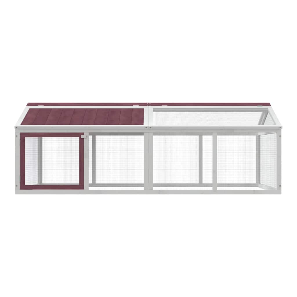 Box per Animali Moka 200x112,5x74 cm in Legno Massello di Pino