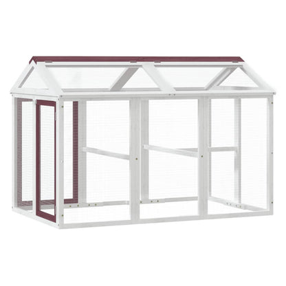 Box per Animali Moka 141x94x104 cm in Legno Massello di Pino