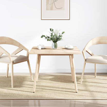 Piano Tavolo 70x70x2,5 cm in Legno Massello di Pino Quadrato