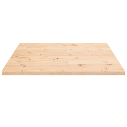 Piano Tavolo 70x70x2,5 cm in Legno Massello di Pino Quadrato