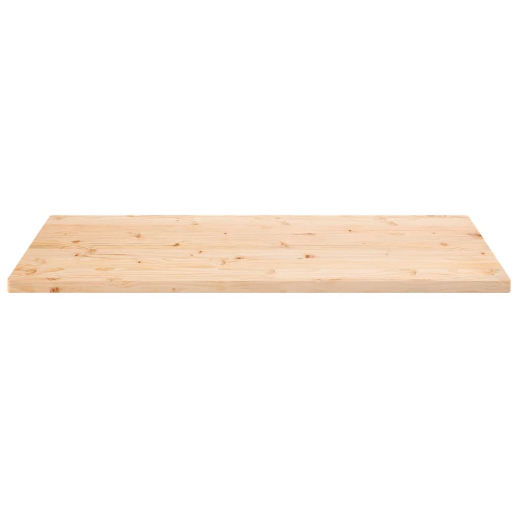 Piano Tavolo 100x60x2,5 cm Legno Massello di Pino Rettangolare