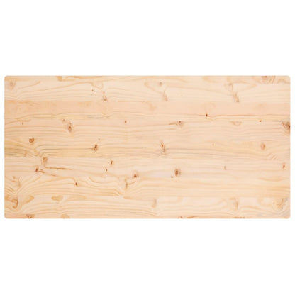 Piano Tavolo 110x60x2,5 cm Legno Massello di Pino Rettangolare
