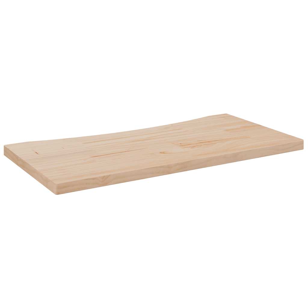 Piano Scrivania 80x40x2,5 cm in Legno Massello di Pino
