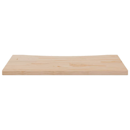 Piano Scrivania 80x40x2,5 cm in Legno Massello di Pino