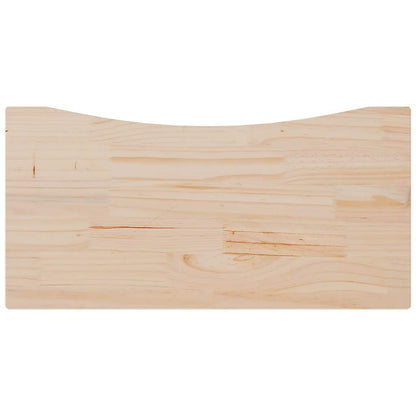 Piano Scrivania 80x40x2,5 cm in Legno Massello di Pino