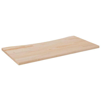 Piano Scrivania 100x50x2,5 cm in Legno Massello di Pino