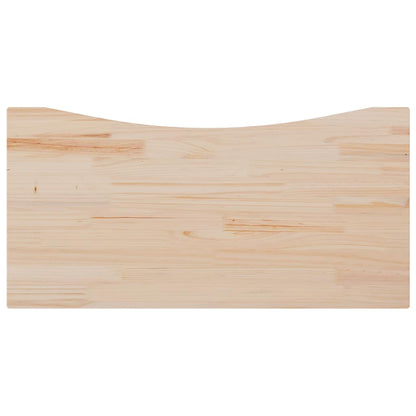 Piano Scrivania 110x55x2,5 cm in Legno Massello di Pino