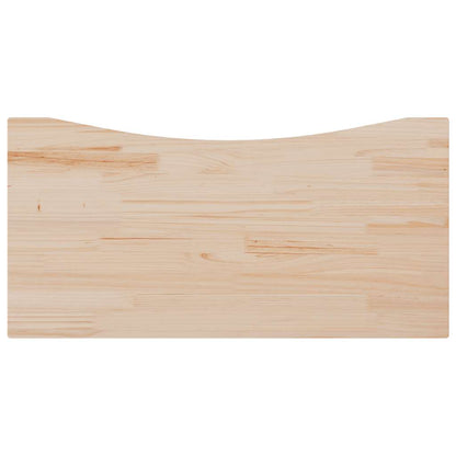 Piano Scrivania 100x60x2,5 cm in Legno Massello di Pino