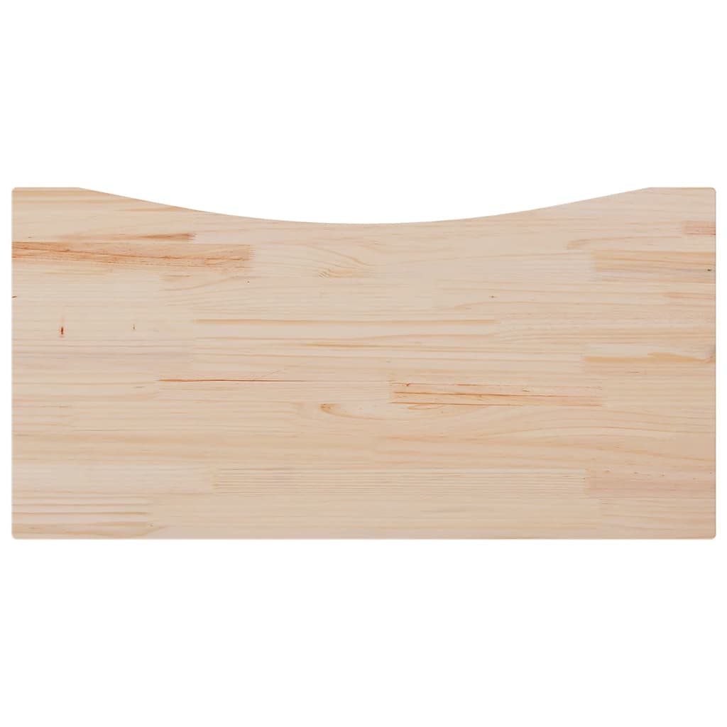 Piano Scrivania 110x60x2,5 cm in Legno Massello di Pino