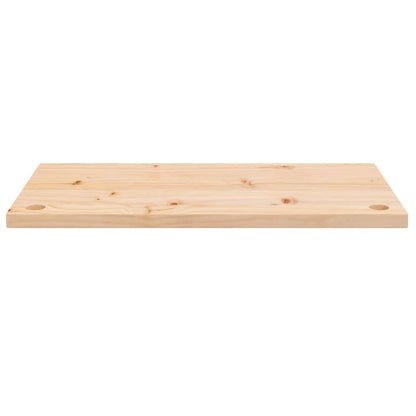 Piano Scrivania 80x40x2,5 cm in Legno Massello di Pino