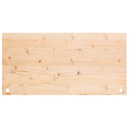 Piano Scrivania 100x50x2,5 cm in Legno Massello di Pino
