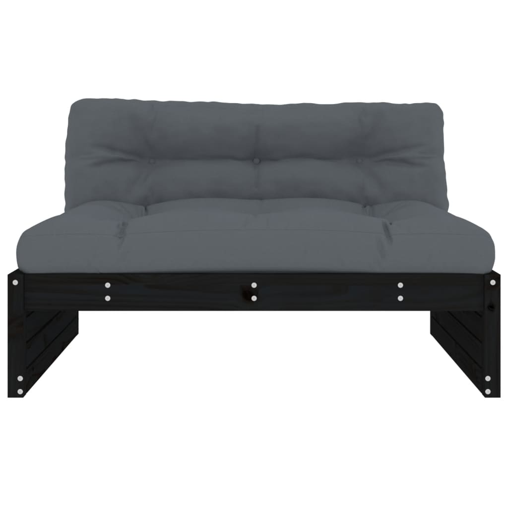 Divano Centrale 120x80 cm in Legno Massello di Pino Nero