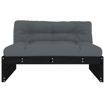 Divano Centrale 120x80 cm in Legno Massello di Pino Nero