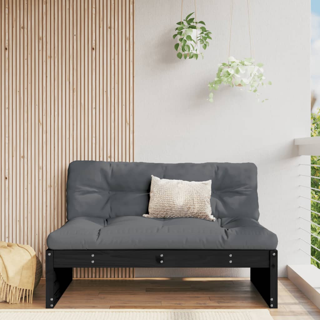 Divano Centrale 120x80 cm in Legno Massello di Pino Nero